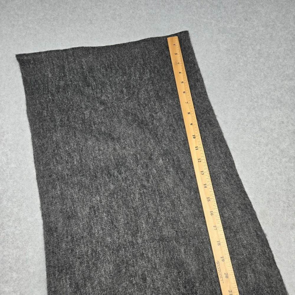 Lucky Brand Scarf Womens‎ One Size Gray Knit Fringe Rectangle Wrap Winter Warm